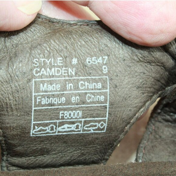 Teva Camden Brown Leather Adjustable Strap Nonslip Fisherman Sandals Size 9
